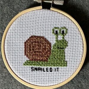 Snail Cross Stitch